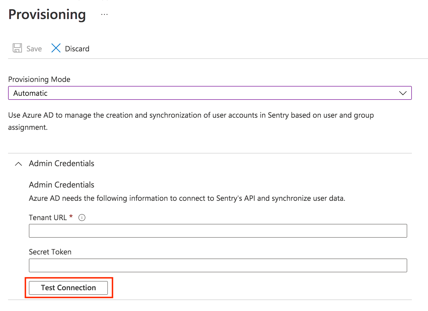 Azure Test SCIM Connection